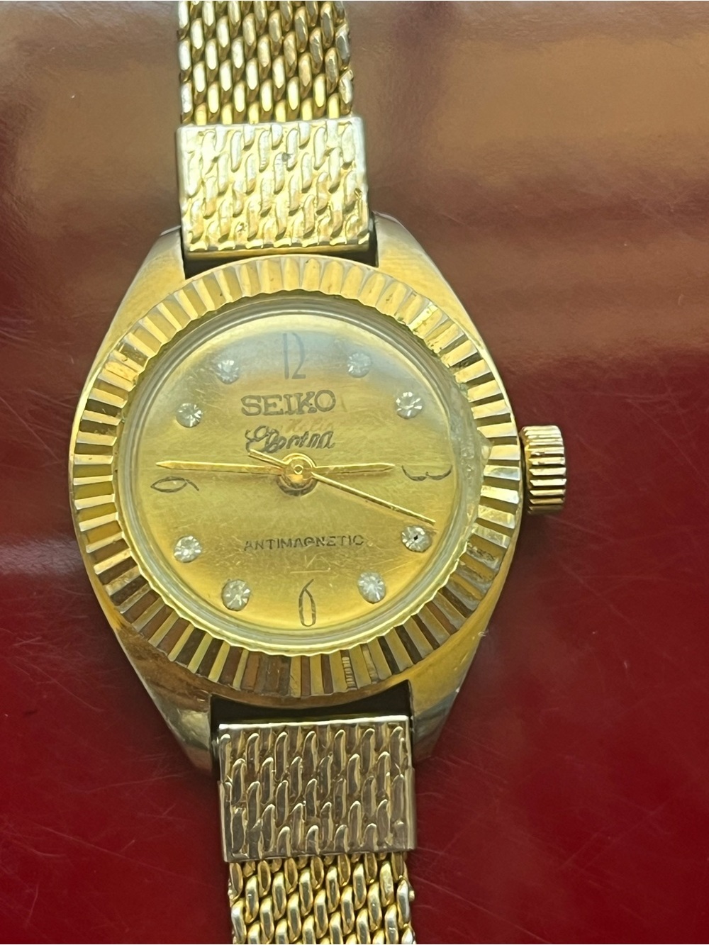 Vintage Seiko Cortina Gold Mesh Watch • Y2K • 70s Dress Watch • Working